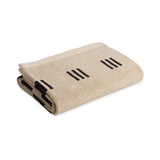 Baina Claremont Bath Towel Sand & Noir