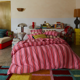 Sage & Clare Brigitte Cotton Quilt Cover - Scarlet