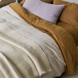 Citta Boucle Wool Throw Natural