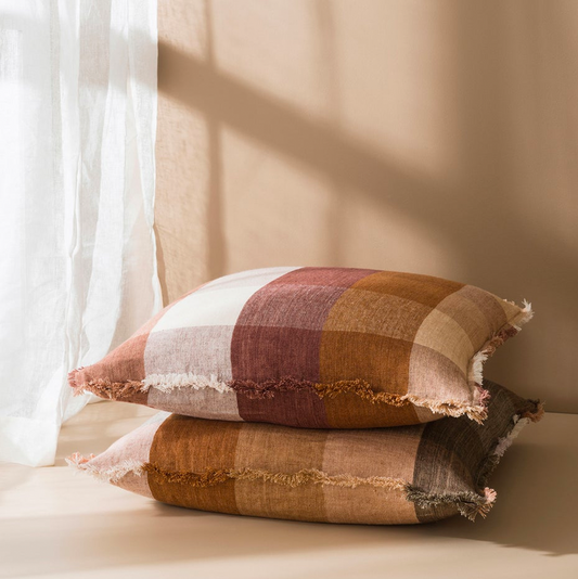 Citta Casa Linen Cushion Cover Rose