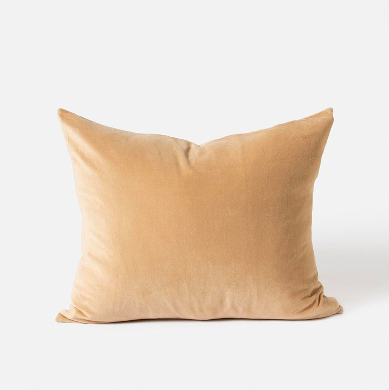 Citta Cotton Velvet Cushion Cover - Butter