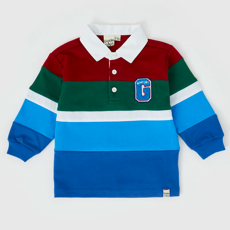 Goldie & Ace Archie Embroidered Rugby Top