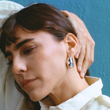 Jasmin Sparrow Bloom Hoops Silver