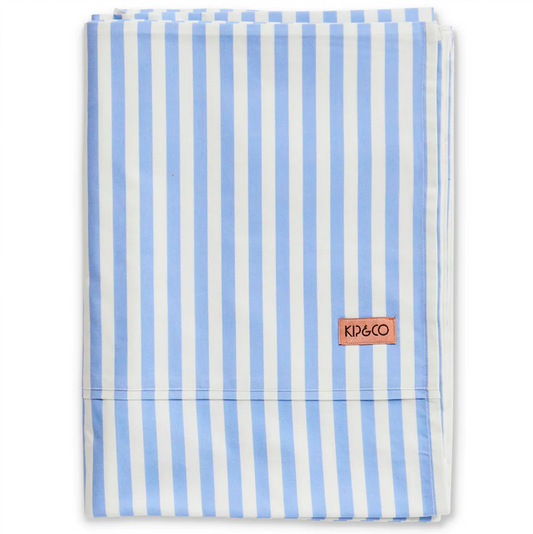 Kip & Co Seaside Stripe Organic Cotton Flat Sheet