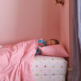 Kip & Co Strawberry Polka Dot Organic Cotton Pillowcase