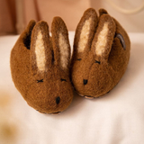 Muskhane Felt Bunny Slippers Mangrove
