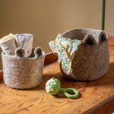 Muskhane Teddy Pasu Basket Light Stone