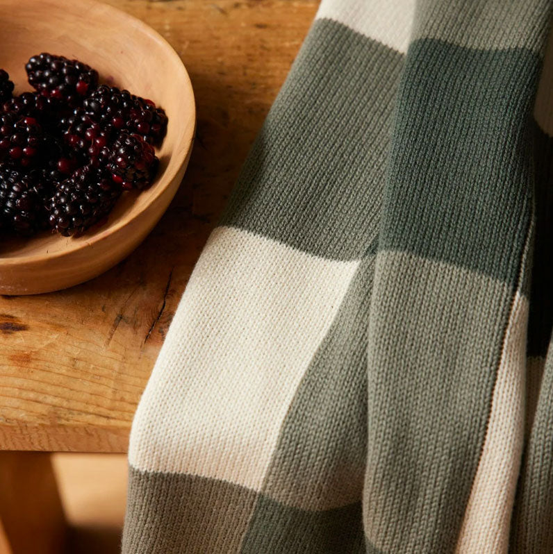 Nature Baby Dune Blanket Thyme Check