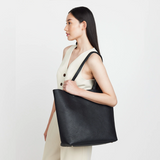 Saben Carter Tote - Black/Tan Chain