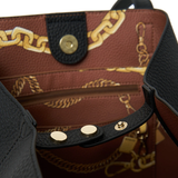 Saben Carter Tote - Black/Tan Chain