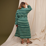 Sage & Clare Arlette Towelling Robe - Forest