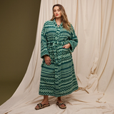 Sage & Clare Arlette Towelling Robe - Forest