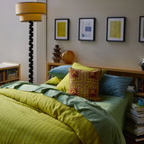 Sage & Clare Claire Reversible Cushion - Mustard