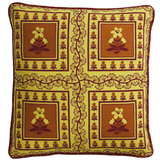 Sage & Clare Claire Reversible Cushion - Mustard