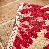 Sage & Clare Isabella Bath Mat - Crimson