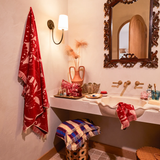 Sage & Clare Lucia Bath Sheet - Crimson