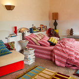Sage & Clare Brigitte Cotton Quilt Cover - Scarlet