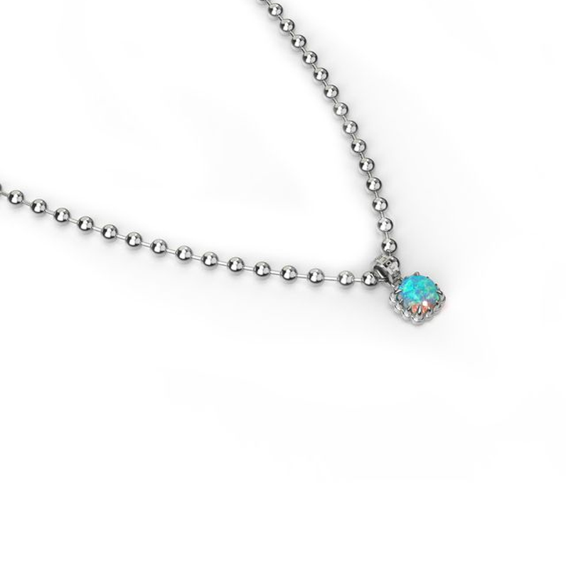 Stolen Girlfriends Club Baby Claw Ball Chain Necklace Opal – Moi