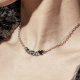 Stolen Girlfriends Club Triple Heart Love Chain Necklace
