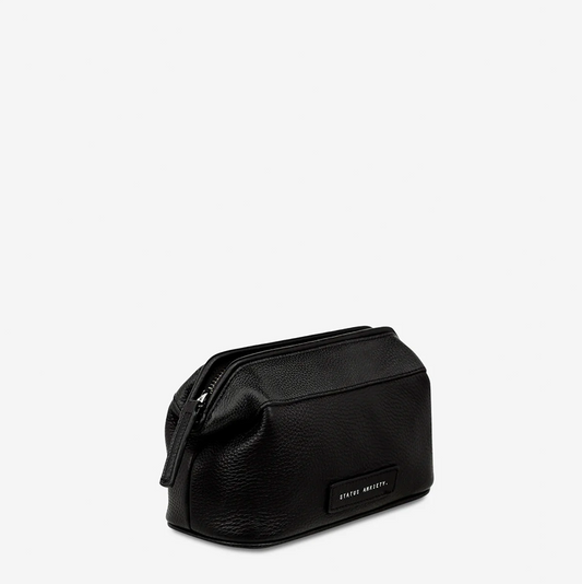 Status Anxiety Thinking Of A Place Toiletries Bag Black
