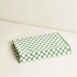 Baina Beppu Organic Cotton Bath Mat Sage/Chalk