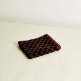Baina Josephine Organic Cotton Hand Towel Tabac/Noir