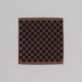 Baina Quill Organic Cotton Face Cloth Tabac/Noir