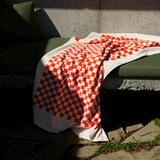 Baina Roman Organic Cotton Pool Towel Paloma Sun/Ecru