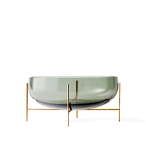 Audo Echasse Bowl Large Green Smoke / Brass