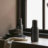 Audo Bottle Grinder - Bronzed Brass w. Walnut Lid, 2 Pack