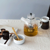 Audo Kettle TeaPot Glass With Tea Egg 1.5L