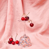Kip & Co Party Speckle Coupe Glass 2 Set