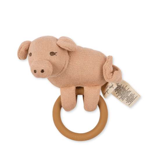 Konges Slojd Activity Knit Ring Pig