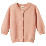 Nature Baby Merino Knit Cardigan - Rose Dust