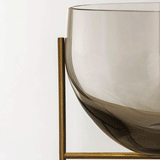 Audo Echasse Bowl Small Green Smoke / Brass