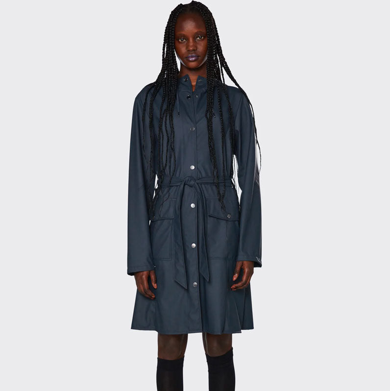 Rains Curve Jacket Navy – Moi on George - Main Image