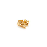 Stolen Girlfriends Club Tiny Bar Studs Gold Plated