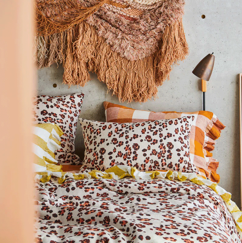 Society Of Wanderers Leopard Duvet Cover