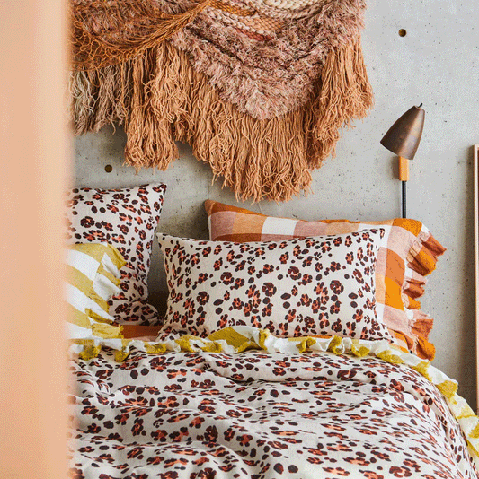 Society Of Wanderers Leopard Duvet Cover