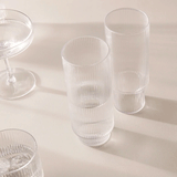 Ferm Living Ripple Long Drink Glasses (set of 4)