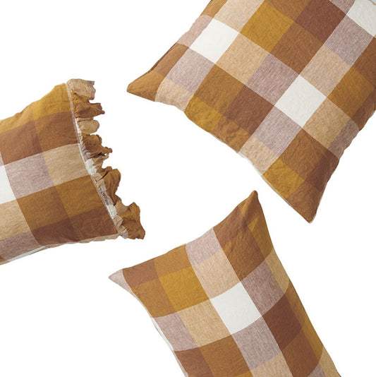 Society Of Wanderers European - Pillowcase Set - Biscuit