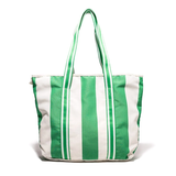 Business & Pleasure Cooler Tote Bag Crew Stripe Canyon Green