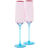Kip & Co Champagne Flute Rose Twist