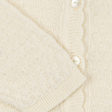 Fanga Fontana Venti Pointelle Cardigan - Antique White