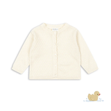 Fanga Fontana Venti Pointelle Cardigan - Antique White