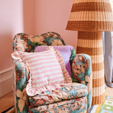 Kip & Co Cotton Candy Square Frill Upholstery Cushion