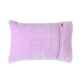 Kip & Co Lilac Palm Velvet Quilted Pillowcases 2P Std Set