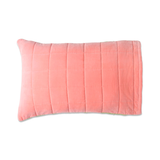 Kip & Co Peach Nile Velvet Quilted Pillowcases 2P Std Set