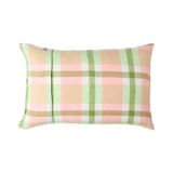 Kip & Co Pistachio Tartan Linen Pillowcases 2P Std Set