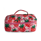 Kip & Co Strawberry Jam Quilted Cotton Toiletry Case